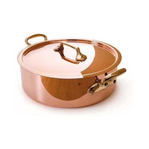  Mauviel Made In France MHeritage Copper M150B 6506.24 3.4-Quart Saute Pan with Lid and Bronze Handles