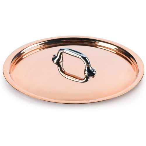  Mauviel Made In France MHeritage Copper 150s 6118.28 11-Inch Lid with Cast Stainless Steel Handle