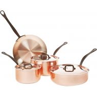 Mauviel MHeritage M150C 6450.01-5 Piece Copper Cookware Set with Cast Stainless Steel Iron Eletroplated Handle . Set includes 1.9Qt Sauce Pan wLid; 3.5Qt Saute Pan wLid and 10.2
