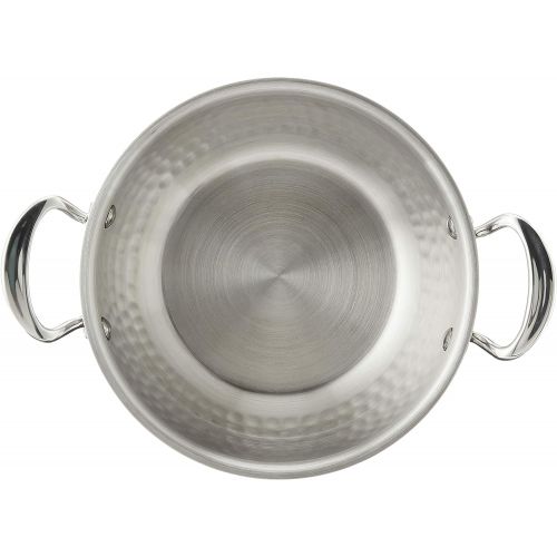  Mauviel 5272.21 MElite Curved splayed Saute pan with lid, 7.9, Stainless