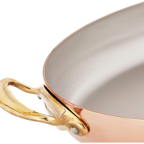  Mauviel 6724.45 MHeritage M150B Copper Oval Pan, 17.7 Bronze Handle