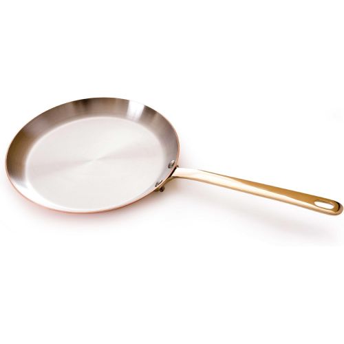  Mauviel Made In France MHeritage Copper M150B 6535.30 12-Inch Crepe Frying Pan with Bronze Handle