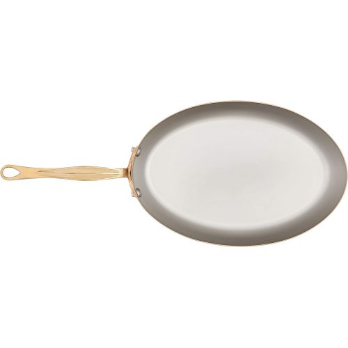  Mauviel 6725.30 MHeritage M150B Copper Oval Frying Pan 11.8 Bronze Handle