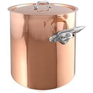 Mauviel Made In France MHeritage Copper 150s 6132.25 11.7-Quart Stock Pot with Tin Interior and cast Stainless Steel Handle