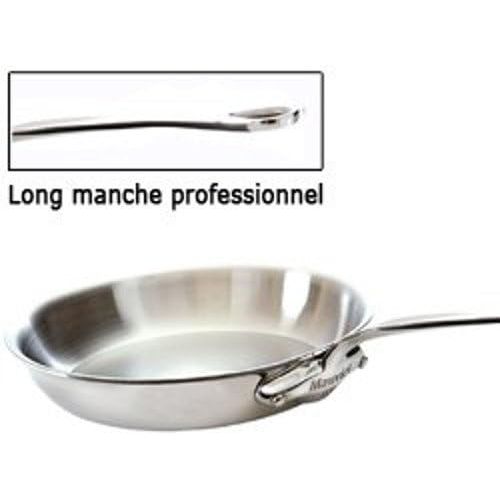  Mauviel Made In France MCook 5 Ply Stainless Steel 5213.30 11.8 Inch Round Frying Pan, Cast Stainless Steel Handle