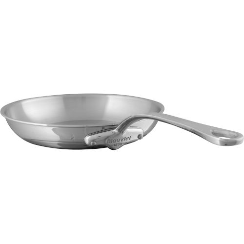  Mauviel Made In France MCook 5 Ply Stainless Steel 5213.30 11.8 Inch Round Frying Pan, Cast Stainless Steel Handle