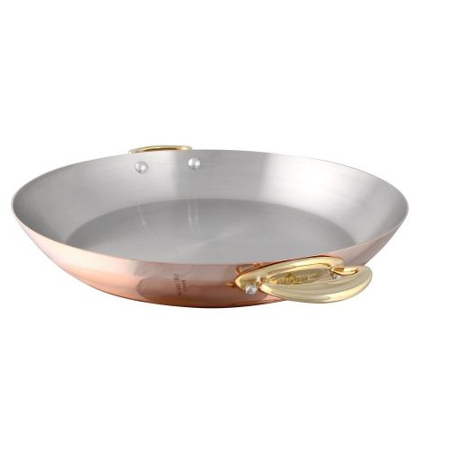  Mauviel 6737.35 MHeritage M150B Copper Paella Pan, 13.7 Bronze Handle