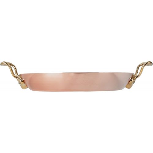  Mauviel 6737.35 MHeritage M150B Copper Paella Pan, 13.7 Bronze Handle