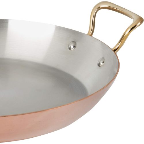  Mauviel 6737.35 MHeritage M150B Copper Paella Pan, 13.7 Bronze Handle