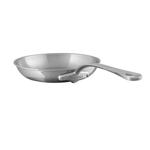  Mauviel Made In France MCook 5 Ply Stainless Steel 5213.24 9.5 Inch Round Frying Pan, Cast Stainless Steel Handle