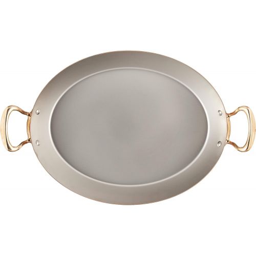  Mauviel 6724.30 MHeritage M150B Copper Oval Pan, 11.8 Bronze Handle