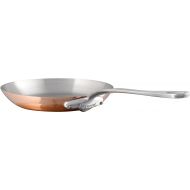Mauviel Made In France MHeritage Copper M150S 6113.26 10.2-Inch Round Frying Pan, Cast Stainless Steel Handles.
