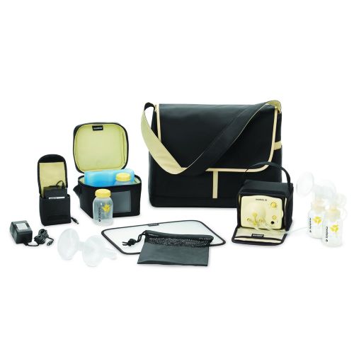 메델라 Visit the Medela Store [가격문의]Medela Pump in Style Advanced Breast Pump, Double Electric Breast Pump Kit, Portable Battery Pack, Stylish Microfiber Messenger Bag, Removable Cooler, Contoured Ice Pack, Bot