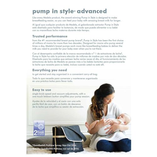 메델라 Visit the Medela Store [가격문의]Medela Pump in Style Advanced Breast Pump, Double Electric Breast Pump Kit, Portable Battery Pack, Stylish Microfiber Messenger Bag, Removable Cooler, Contoured Ice Pack, Bot