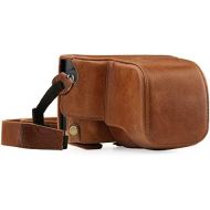 Visit the MegaGear Store Megagear MG1403 Leica Q-P, Q (Typ 116) Ever Ready Genuine Leather Camera Case and Strap, with Battery Access, Brown