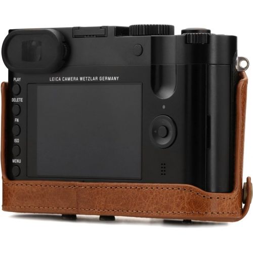  Visit the MegaGear Store Megagear MG1403 Leica Q-P, Q (Typ 116) Ever Ready Genuine Leather Camera Case and Strap, with Battery Access, Brown