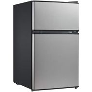 Visit the Midea Store Midea 3.1 Cu. Ft. Compact Refrigerator, WHD-113FSS1 - Stainless Steel