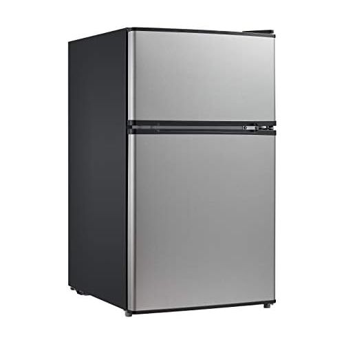  Visit the Midea Store Midea 3.1 Cu. Ft. Compact Refrigerator, WHD-113FSS1 - Stainless Steel