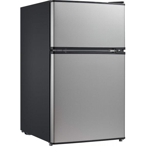  Visit the Midea Store Midea 3.1 Cu. Ft. Compact Refrigerator, WHD-113FSS1 - Stainless Steel