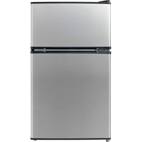  Visit the Midea Store Midea 3.1 Cu. Ft. Compact Refrigerator, WHD-113FSS1 - Stainless Steel