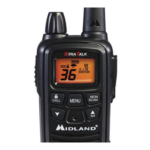  Midland LXT600X12VP3 36 Channel FRS Two-Way Radio - Up to 30 Mile Range Walkie Talkie - Black (Pack of 12)