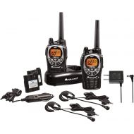 Midland - GXT1000VP4, 50 Channel GMRS Two-Way Radio - Up to 36 Mile Range Walkie Talkie, 142 Privacy Codes, Waterproof, NOAA Weather Scan + Alert (Pair Pack) (BlackSilver)