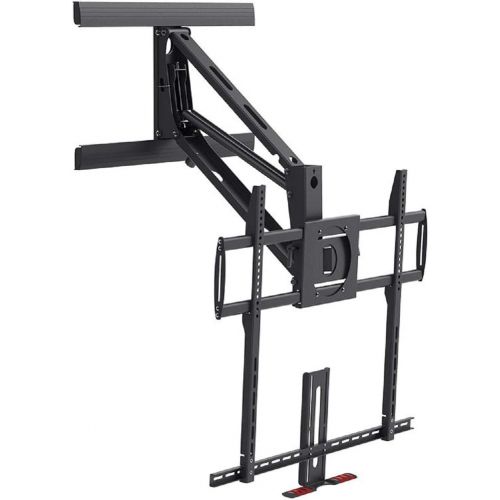  Monoprice Above Fireplace Pull-Down Full-Motion Articulating TV Wall Mount Bracket - For TVs 55in to 100in Max Weight 154lbs VESA Patterns Up to 800x400 Rotating Height Adjustable