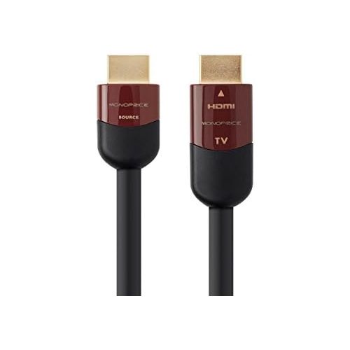  Monoprice Cabernet Ultra Series Active High Speed HDMI Cable - 75ft - Black, 4k @ 24Hz 10.2Gbps 24AWG YUV 4:2:0 CL2