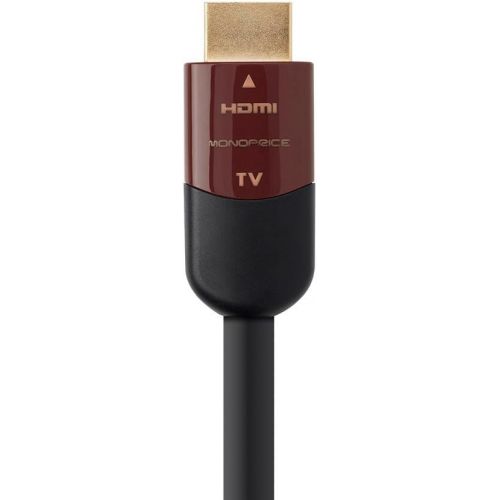  Monoprice Cabernet Ultra Series Active High Speed HDMI Cable - 75ft - Black, 4k @ 24Hz 10.2Gbps 24AWG YUV 4:2:0 CL2