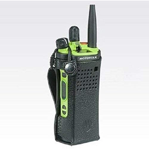 모토로라 PMLN5876 - Motorola Leather Carry Case with 3 fixed belt loop for short batteries, Radio Not included