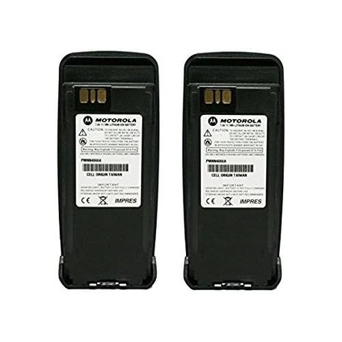 모토로라 PMNN4066 PMNN4066A 2-PACK Original Motorola Submersible IP57 IMPRES Slim Battery Li-Ion 7.4V, 1700mAh - Compatible with MOTOTRBO XPR6100 XPR6300 XPR6350 XPR6500 XPR6550 XPR6380 XPR