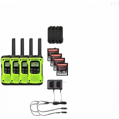 모토로라 Motorola FRSGMRS T600 Two-Way Radios  Walkie Talkies - Rechargeable & Fully Waterproof 4 PACK