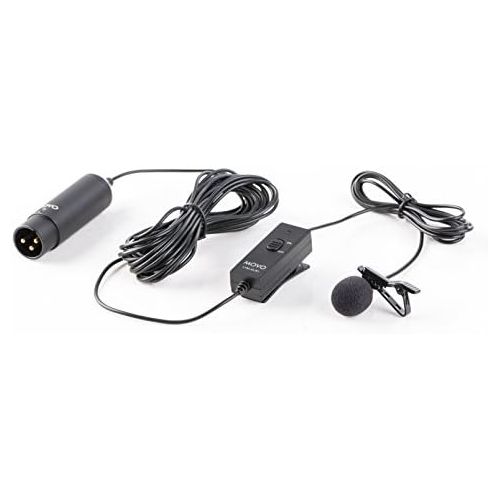  Movo LVM-XLR1 Self-Powered XLR Omnidirectional Lavalier Microphone for Mixers, Recorders, Camcorders & More