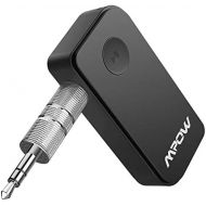 [아마존베스트]Mpow 044 Bluetooth 5.0 Receiver, Wireless Car Audio Adapter, Bluetooth Car Kit, 10 Hours Battery Life, for Music, Hands-Free Call, Wired Headphones, Speaker, Car Stereo System: Pat