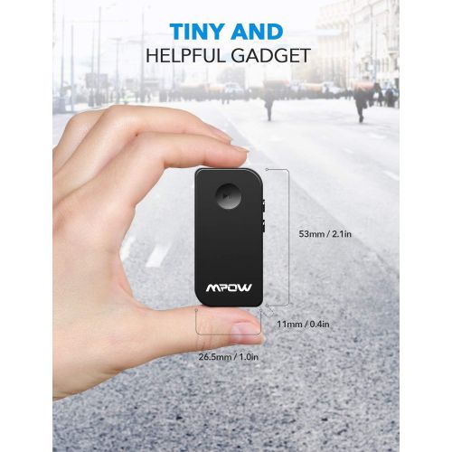  Mpow 044 Bluetooth 5.0 Receiver, Wireless Car Audio Adapter, Bluetooth Car Kit, 10 Hours Battery Life, for Music, Hands-Free Call, Wired Headphones, Speaker, Car Stereo System: Pat