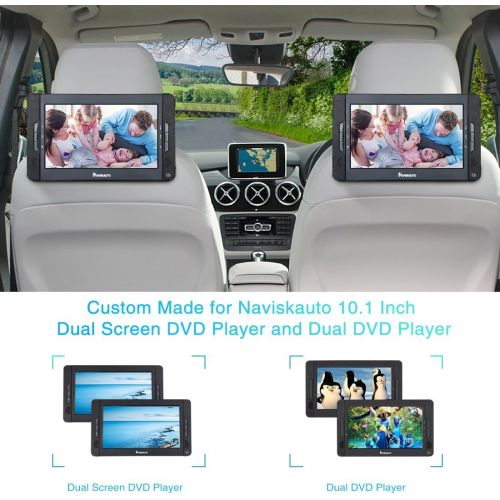  [아마존베스트]NAVISKAUTO Dual Car Headrest Mount Holder Bracket Only for NAVISKAUTO 10.1 Inch Dual Screen DVD Player and Dual DVD Player