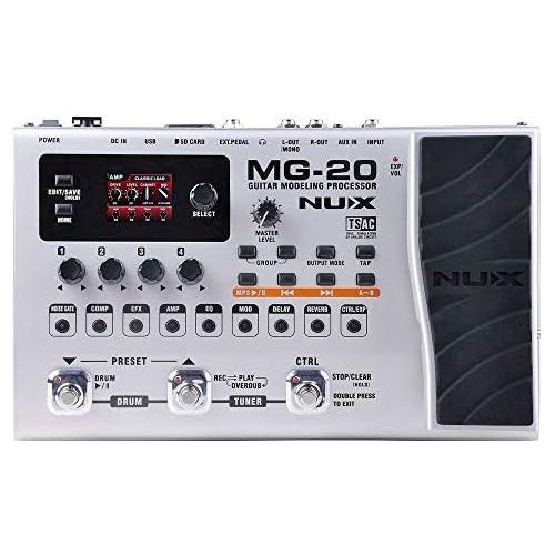  NUX MG-20 | Floor Guitar Modeling Processor Silver