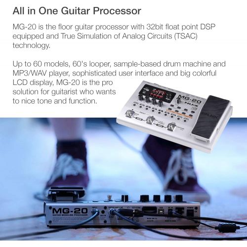  NUX MG-20 | Floor Guitar Modeling Processor Silver