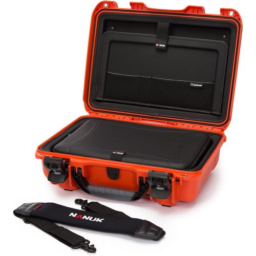  Nanuk 923 Waterproof Hard Case with Laptop Insert Kit - Orange