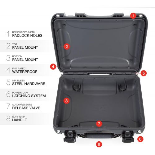  Nanuk 923 Waterproof Hard Case with Laptop Insert Kit - Orange