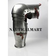 [아마존베스트]NauticalMart NAUTICALMART SCA Leg Armor, Gothic Fluted Upper Leg- Knees and Greaves Medieval Leg Guards