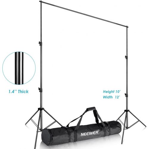 니워 [아마존 핫딜] [아마존핫딜]Neewer Pro 10x12 feet/3x3.6 Meters Heavy Duty Adjustable Backdrop Support System Photography Studio Video Stand with Carrying Bag for Backdrop Background