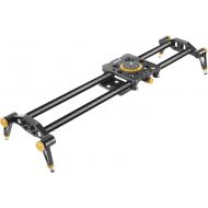 Neewer 47.2 inches120 centimeters Carbon Fiber Camera Track Slider Video Stabilizer Rail with 6 Bearings for DSLR Camera DV Video Camcorder Film Photography, Load up to 17.5 pound