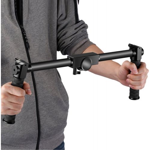 니워 Neewer Aerospace Aluminum Alloy Dual Handheld Grip for Neewer CraneCrane MCrane V2, Zhiyun CraneCrane MCrane V2, 3-Axis Handheld Stabilizer,1.5 feet46.5 centimeters Non-slip D