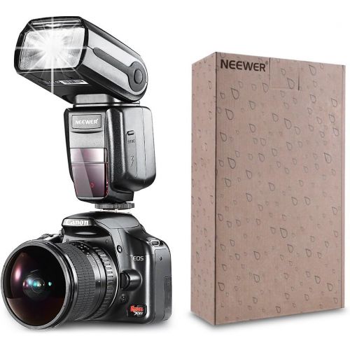 니워 Neewer NW565EX E-TTL Slave Flash Speedlite Kit for Canon DSLR Camera,include:(2)TTL Flash+(1)2.4G Wireless Trigger(1 Transmitter,2 Receiver)+(2)Soft&Hard Diffuser+C1C3 Cables+(2)L