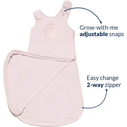  Visit the Nested Bean Store Nested Bean Zen Sack Classic - Adjustable Cotton Wearable Blanket (6-15 months)