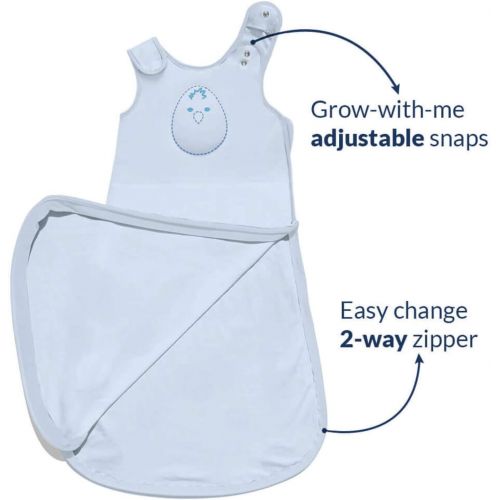  Visit the Nested Bean Store Nested Bean Zen Sack Classic - Adjustable Cotton Wearable Blanket (6-15 months)