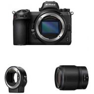 Nikon Z6 FX-Format Mirrorless Camera Body with NIKKOR Z 50mm f1.8 S and Mount Adapter FTZ