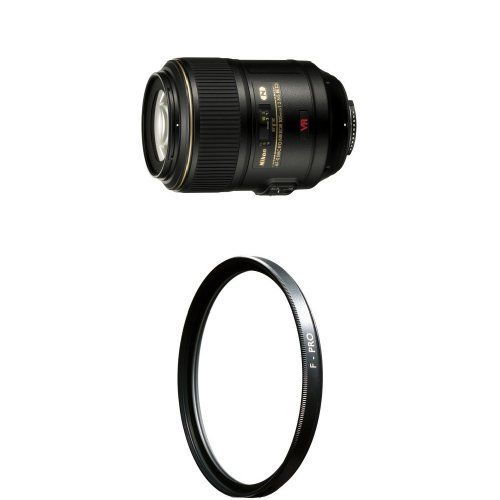  Nikon Auto Focus-S VR Micro-Nikkor 105mm f2.8G IF-ED Lens with B+W 62mm Clear UV Haze