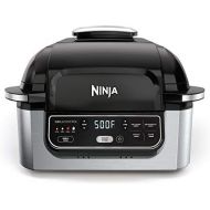 [아마존베스트]Ninja Foodi 5-in-1 4-qt. Air Fryer, Roast, Bake, Dehydrate Indoor Electric Grill (AG301), 10 x 10, Black and Silver